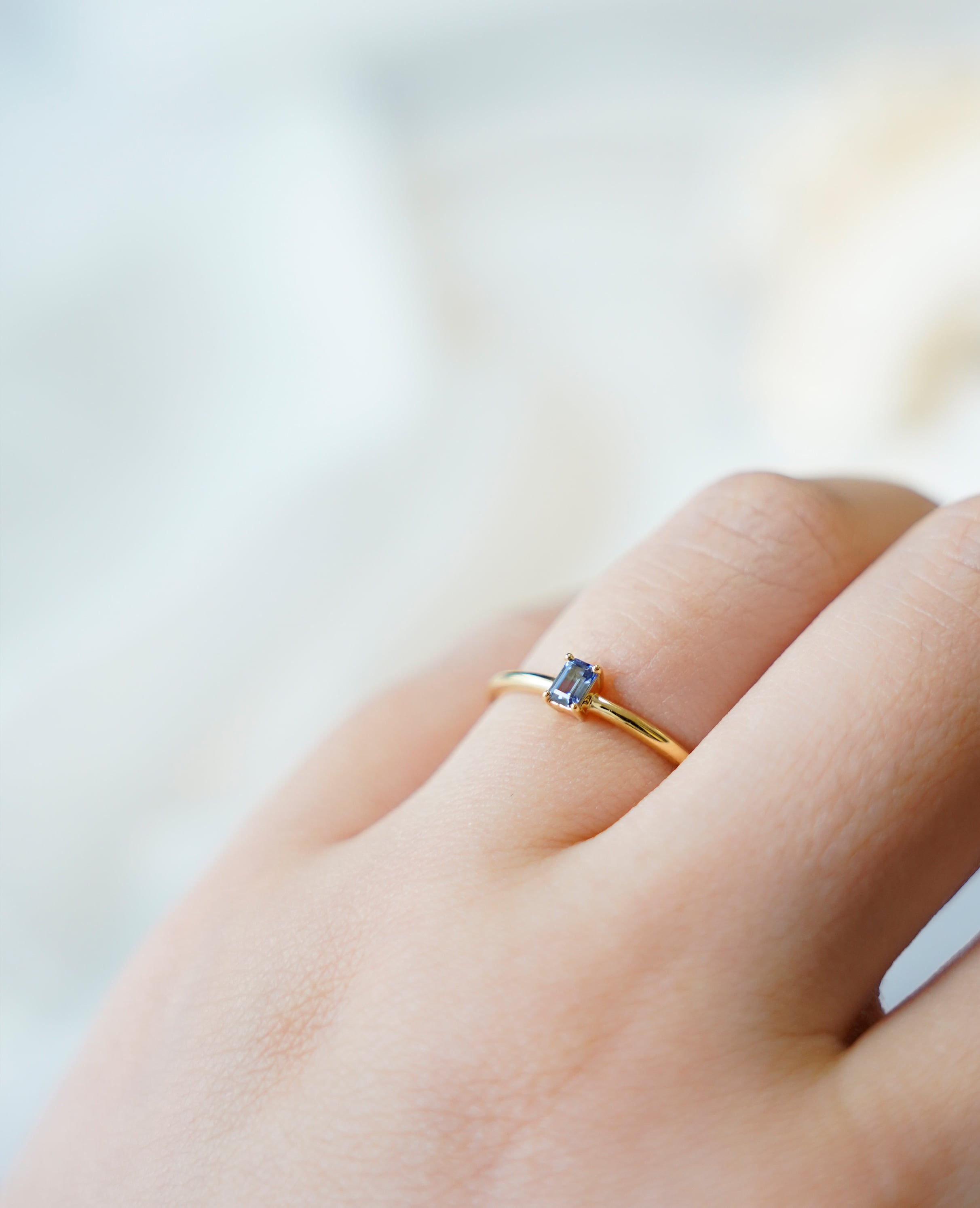 ベニトアイト リング K18）Benitoite (ベニトアイト）Ring | Thalatta