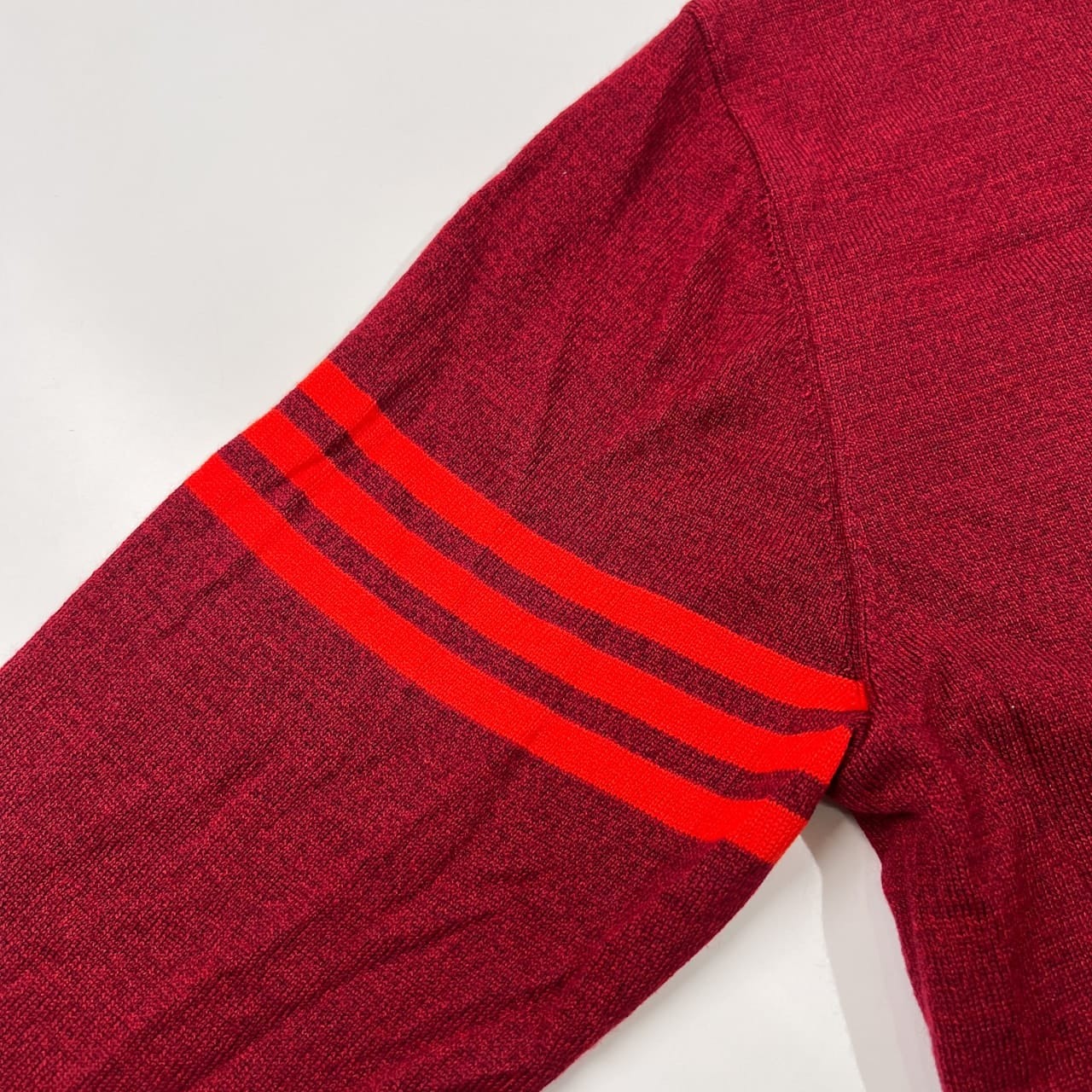 adidas GOLF アディダス ゴルフ 裏地付き ウールニットセーター サイズ O/XG /レッド系