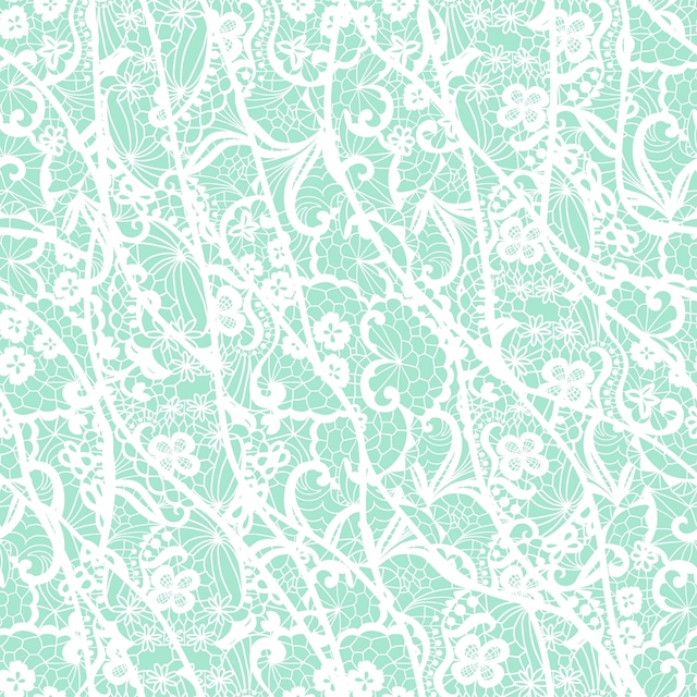 【FASANA】バラ売り2枚 ランチサイズ ペーパーナプキン Mint Lace pattern ミント