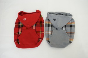 PLAID SWEAT HOODIE