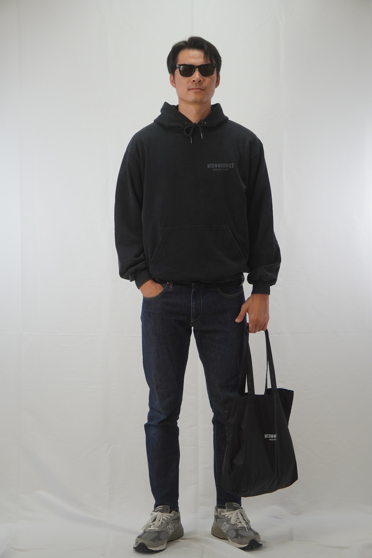 【受注生産】NYLON LOGO BAG color Black - 12