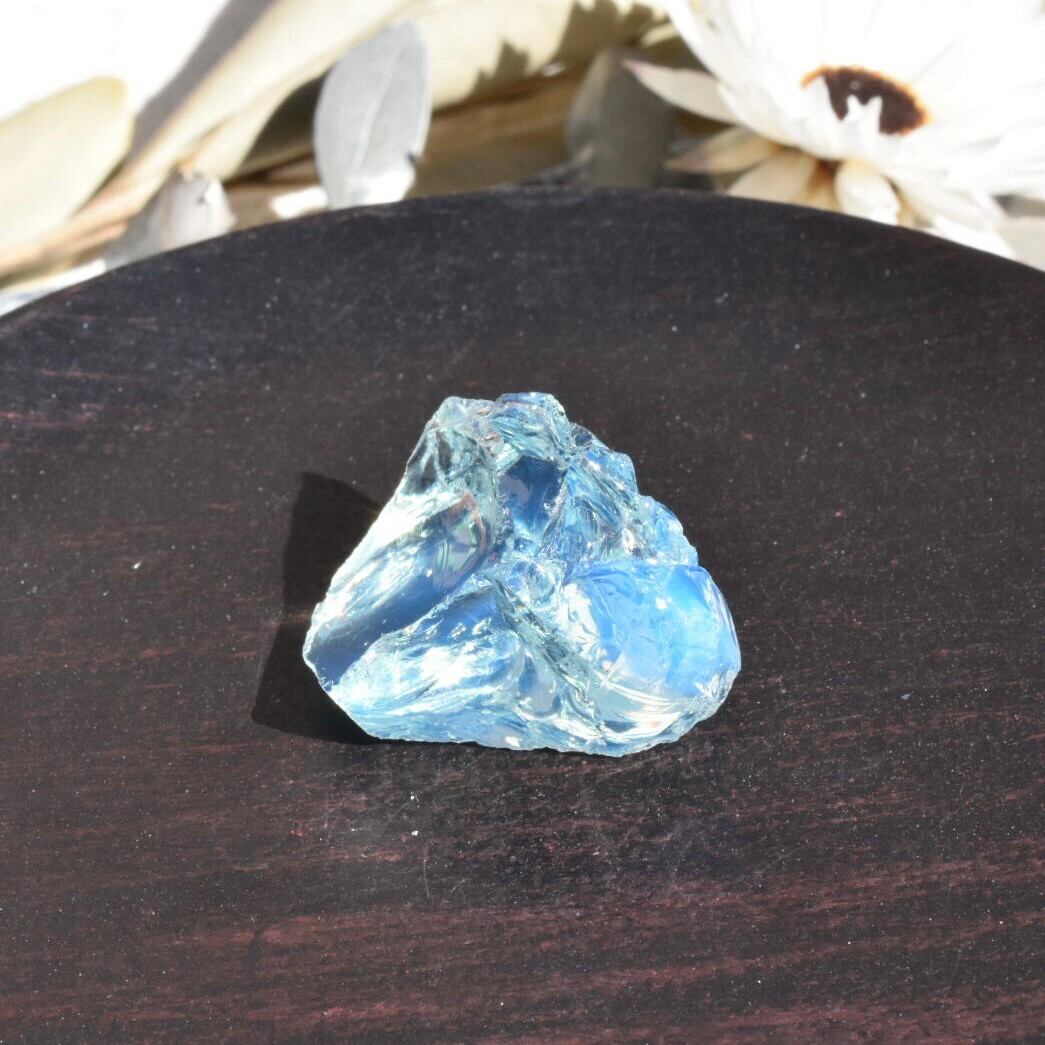 インドネシア産アンダラクリスタル原石 シャイニングベビーブルーフェアリーティア