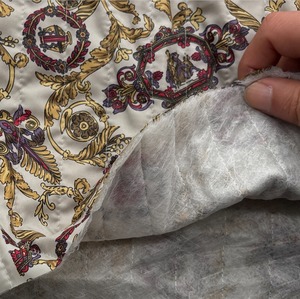 ★CT183◆オーダー50cm単位◆キルト生地◆バロック調柄◆グレージュ