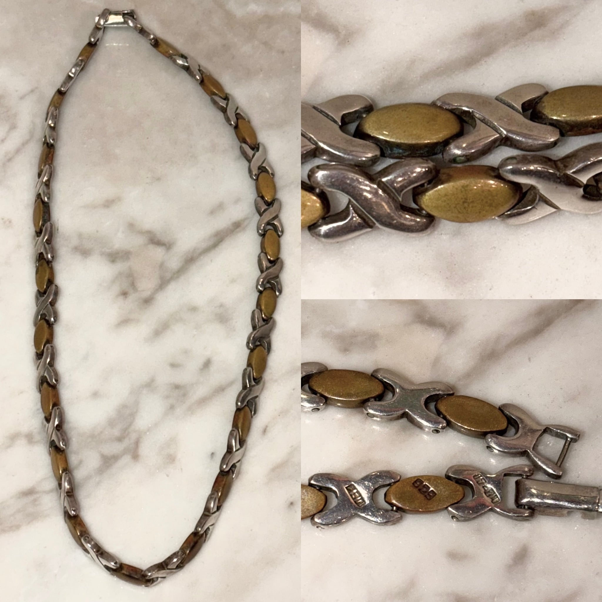 アクセサリー vintage mexican design silver necklace OLD Mexico シルバー925 ボールビーズネックレス（12mm / 38cm