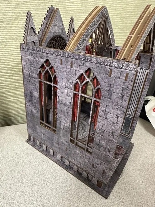 アートドールハウス Roroom DIY おもちゃ ミニ家具組立 手作り組立 木製本棚 DIY キャビン 3D 三次元レトロスタイル ミニ組立モデル 誕生日プレゼント 祝福装飾 教会本棚ギフト