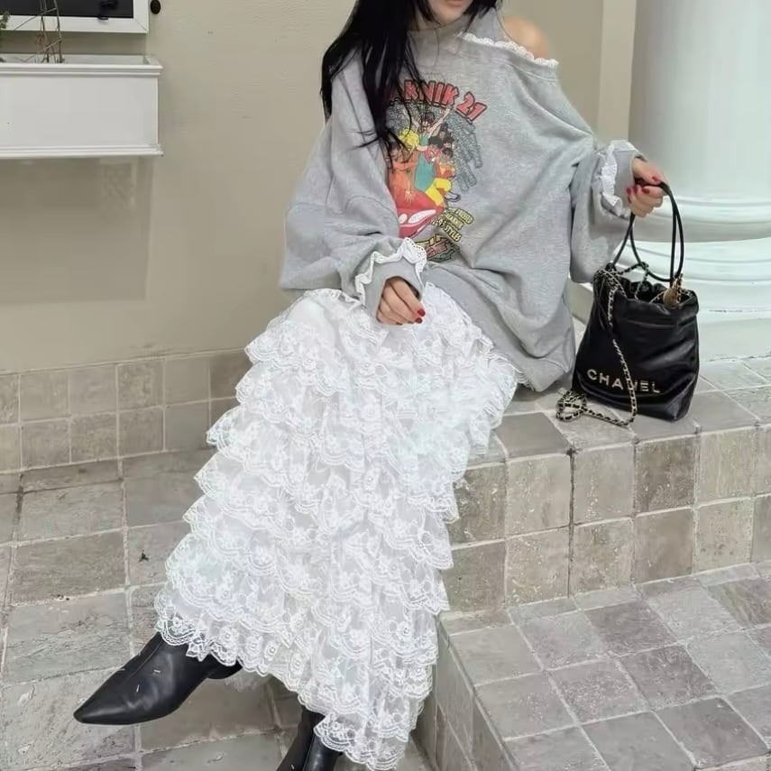 ワンショルルーズスエット