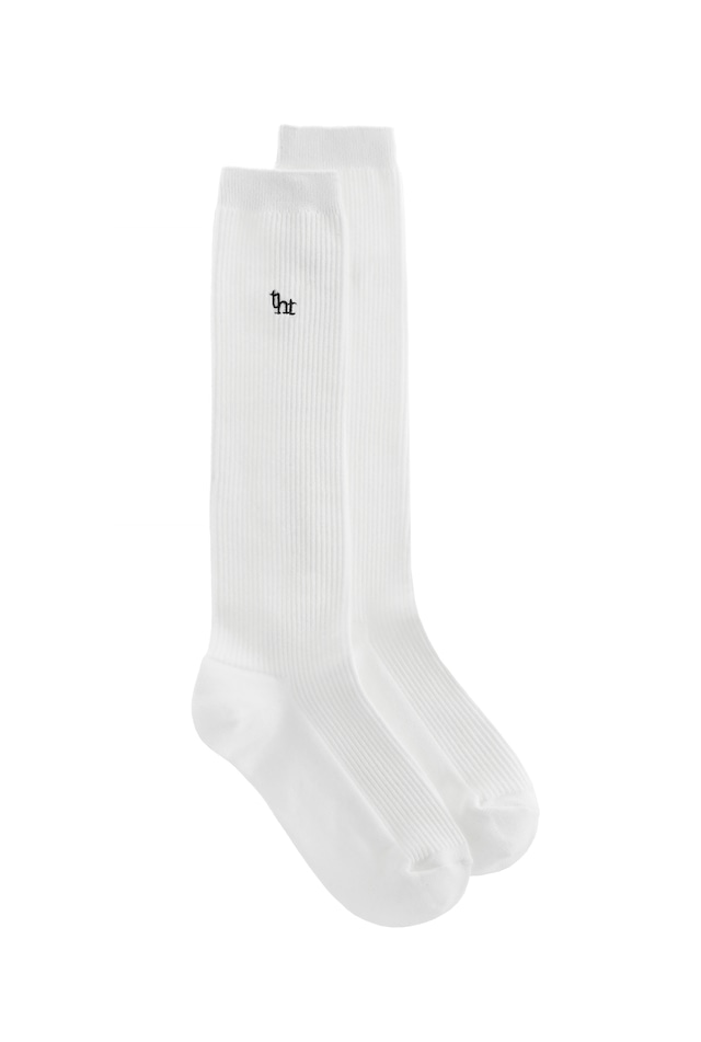 [threetimes] tht rib knee socks (ivory) 正規品 韓国ブランド 韓国通販 韓国代行 韓国ファッション