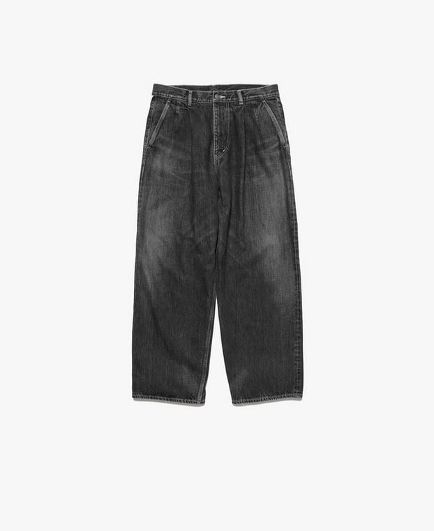 Graphpaper Selvage Denim Two Tuck Pants -DARK FADE- GU261-40061DB