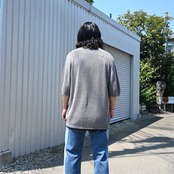 SILENCE(サイレンス) Polo S/S Shirts、デニムスタイル