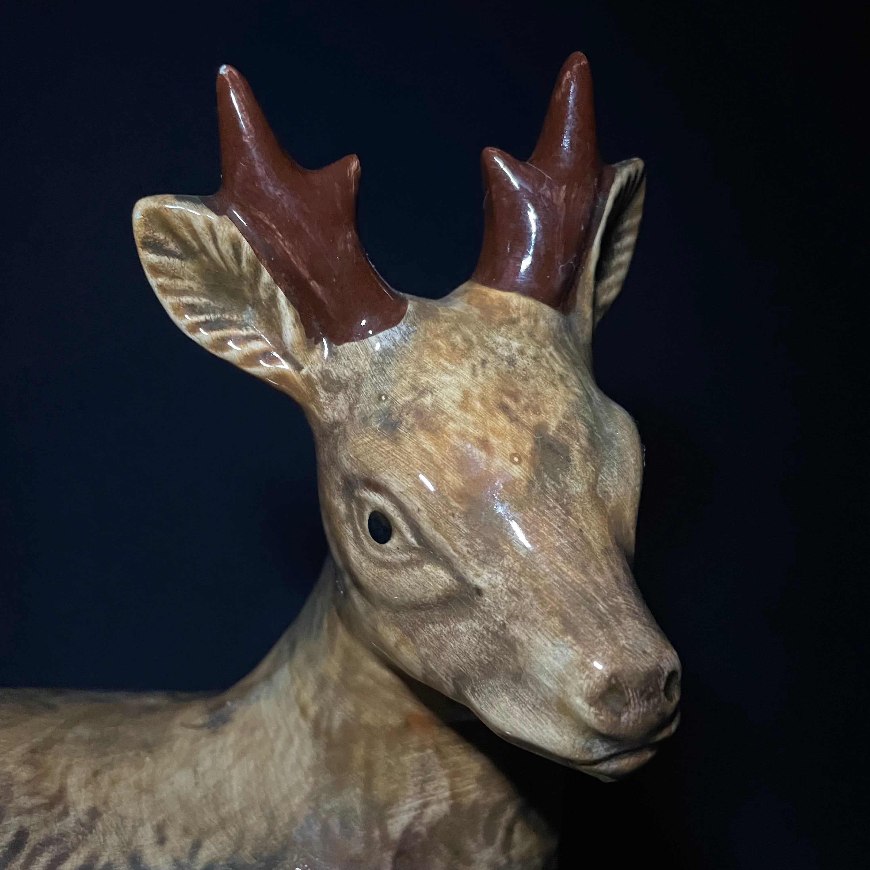 Terrine de Michel Caugant ,Cerf en céramique/ミシェルコーガン