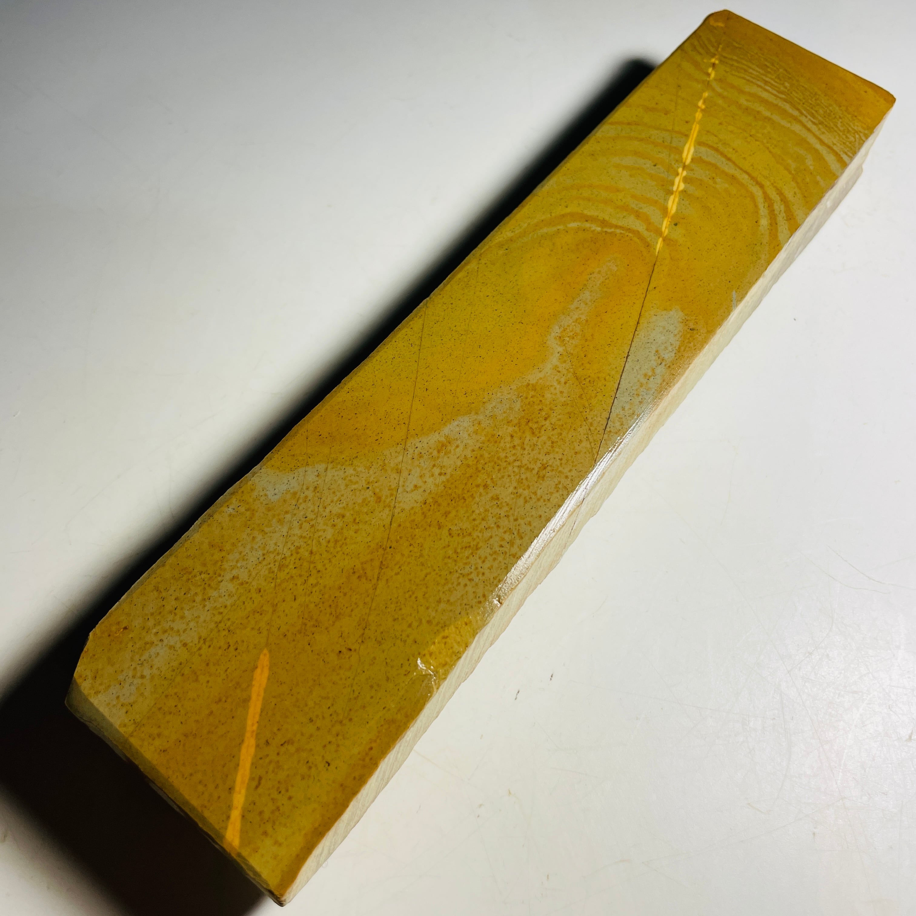 天然砥石 中山 水浅黄 Lv5 658g | 天然砥石 加藤鉱山 中山合砥