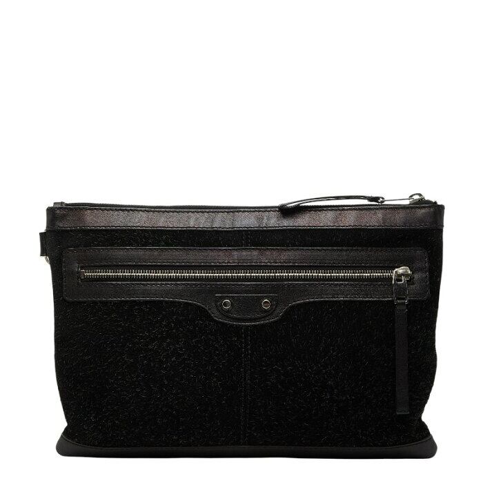 1円 BALENCIAGA バレンシアガ 273022 クラシック クリップM スエード