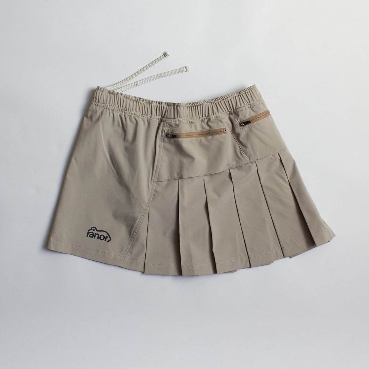 ranor(ラナー) PLEATS SKIRT(プリーツ スカート)Beige ランニングスカート