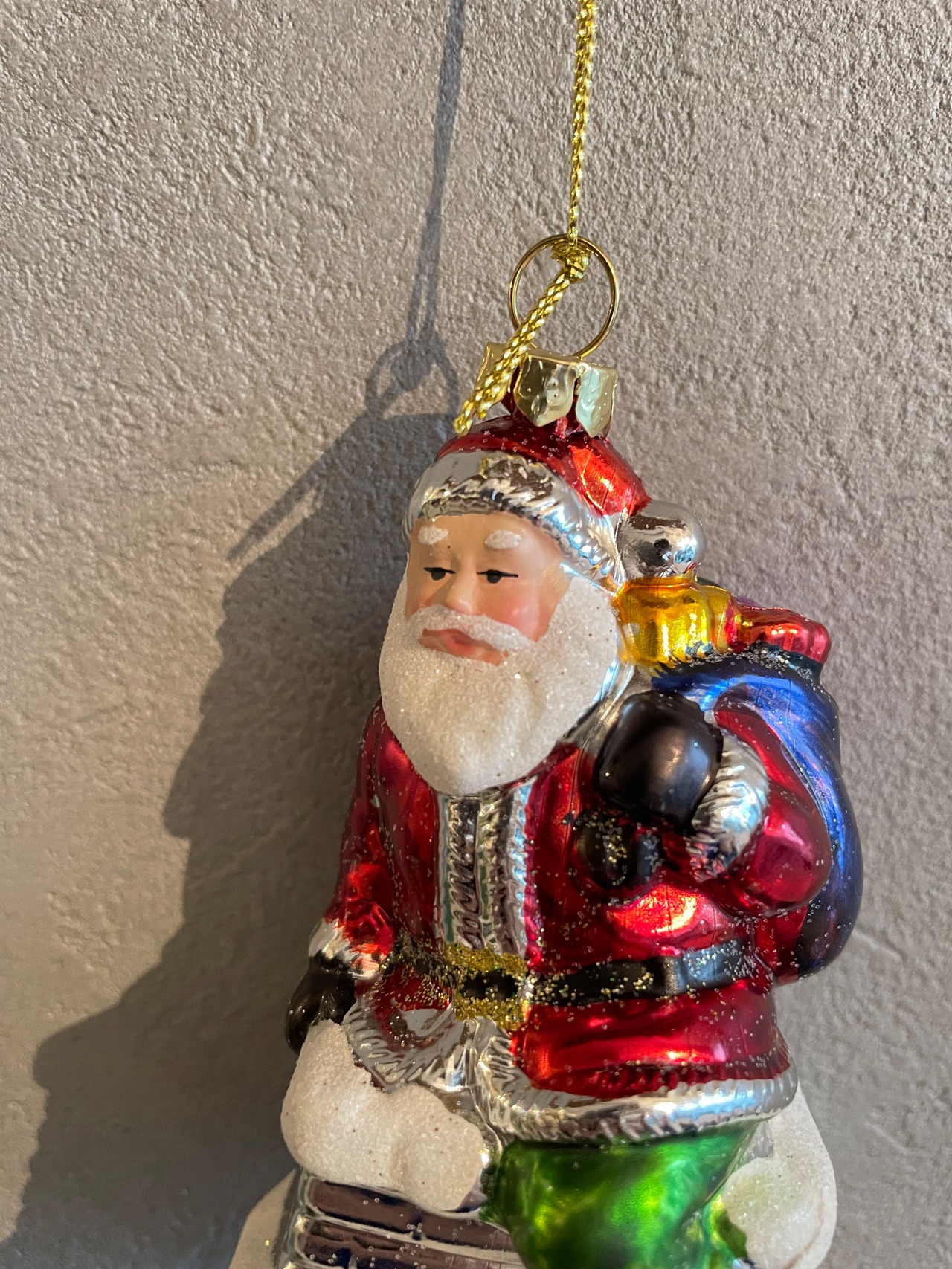 【クリスマス】プラサンタオーナメント 煙突 レッド サンタ