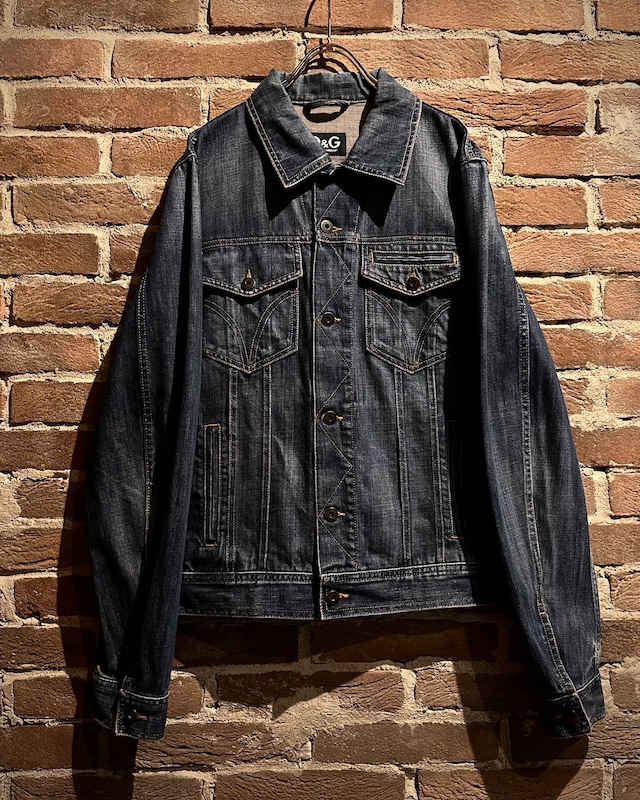 【Caka act3】“D&G” Good Fade Denim Tracker Jacket