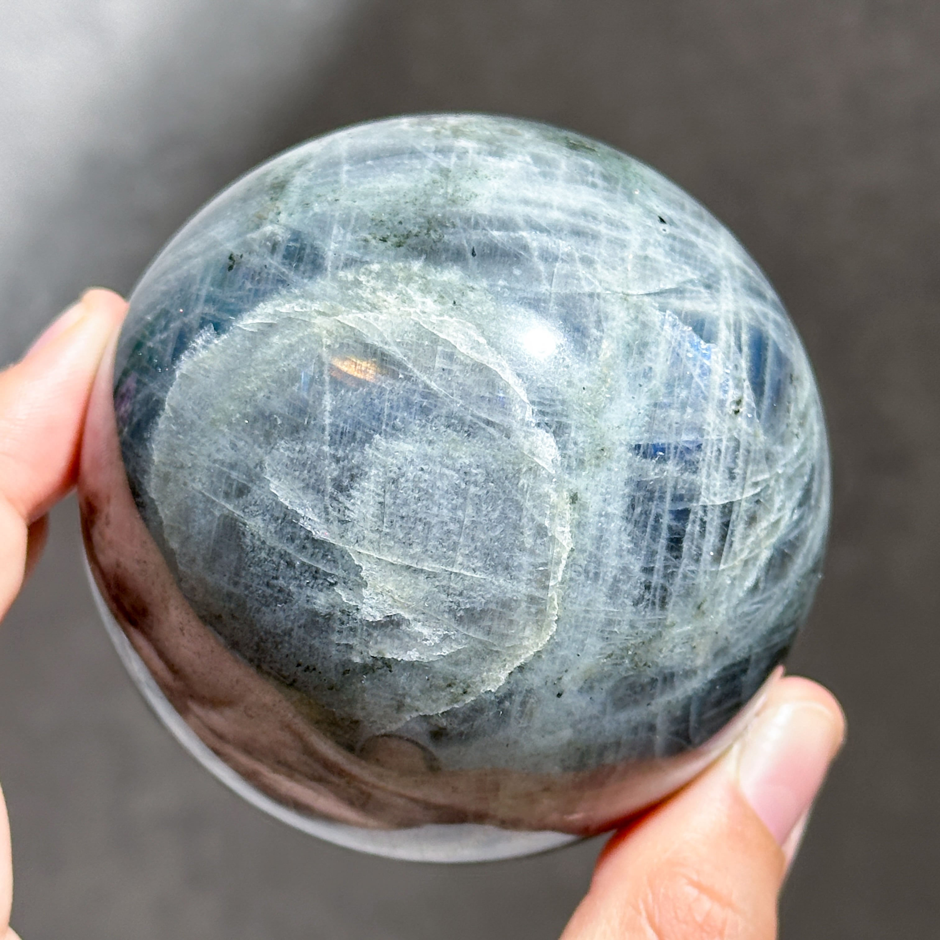 グレーのラブラドライト スフィア 32◇ Labradorite Sphere ◇天然石