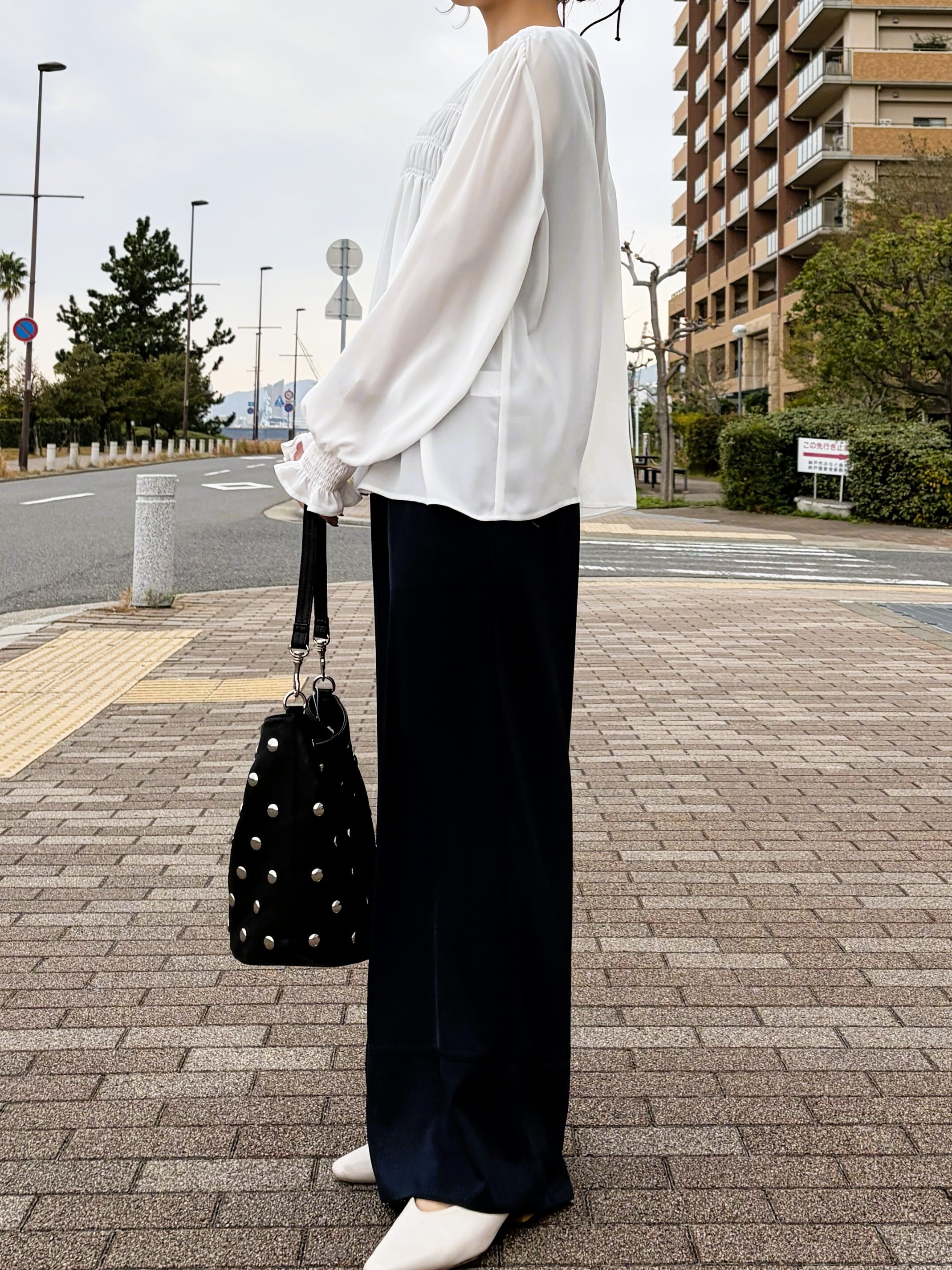 9286KT】シフォンシャーリングブラウス（9113-61023） | 9286 Fashion Lab