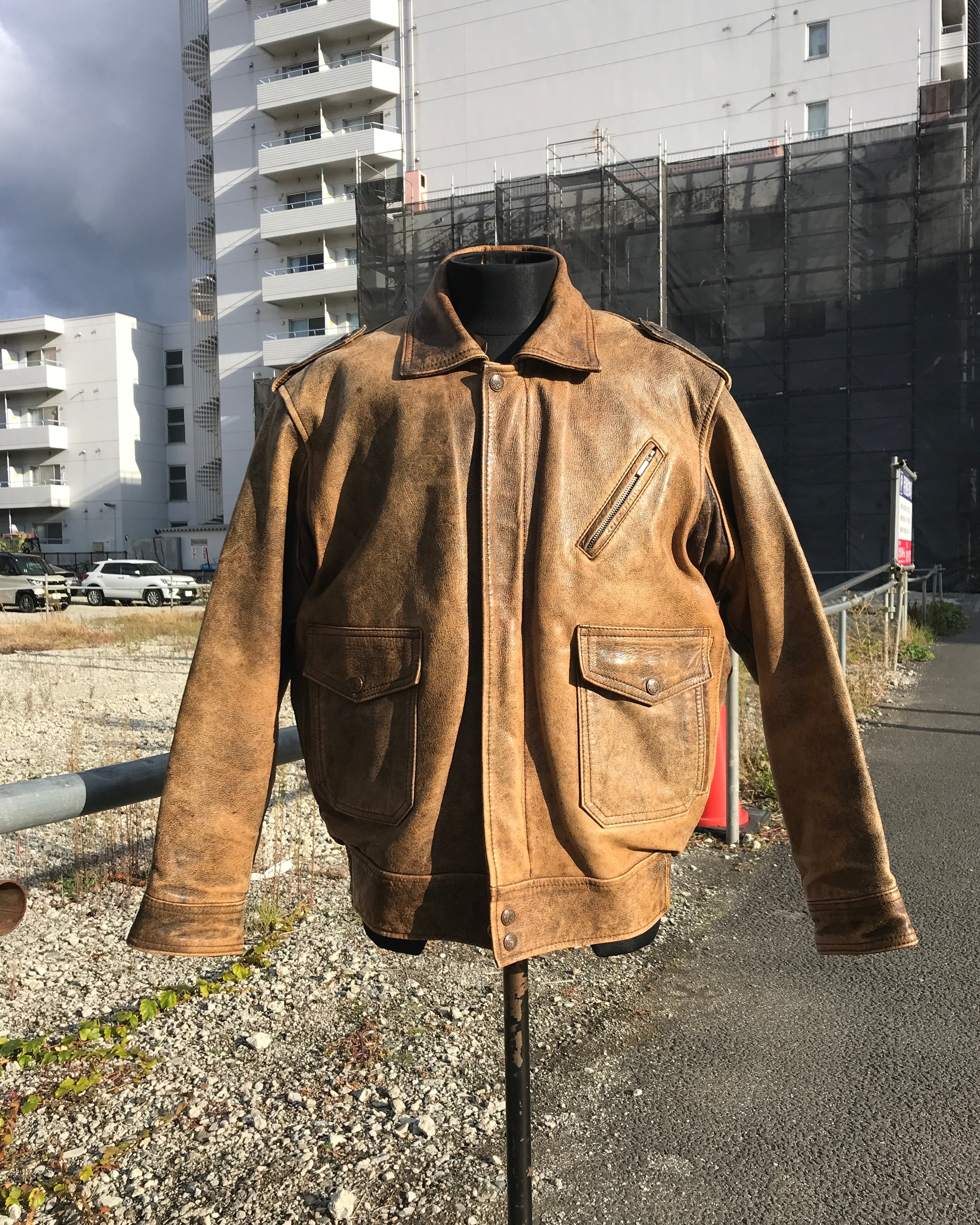 WILSONS LEATHER 本革 レザーベストLブラック シンプル メンズ 楽天