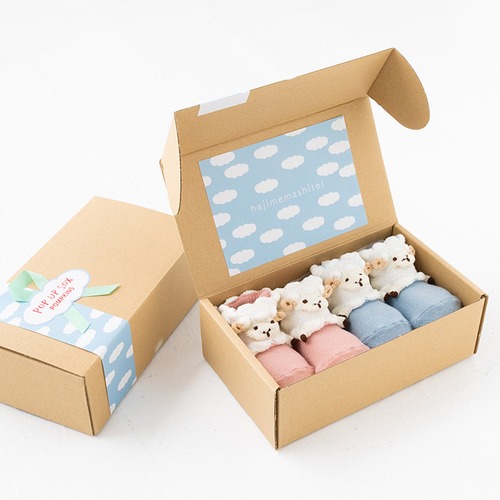 ポップアップソックス ギフトボックスセット ひつじ XS(9-12cm) POP UP SOX 1212252P