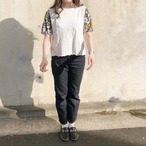 丸模様の柄が可愛いトップス 柄スリーブTシャツ｜グリーン｜サムネイル12