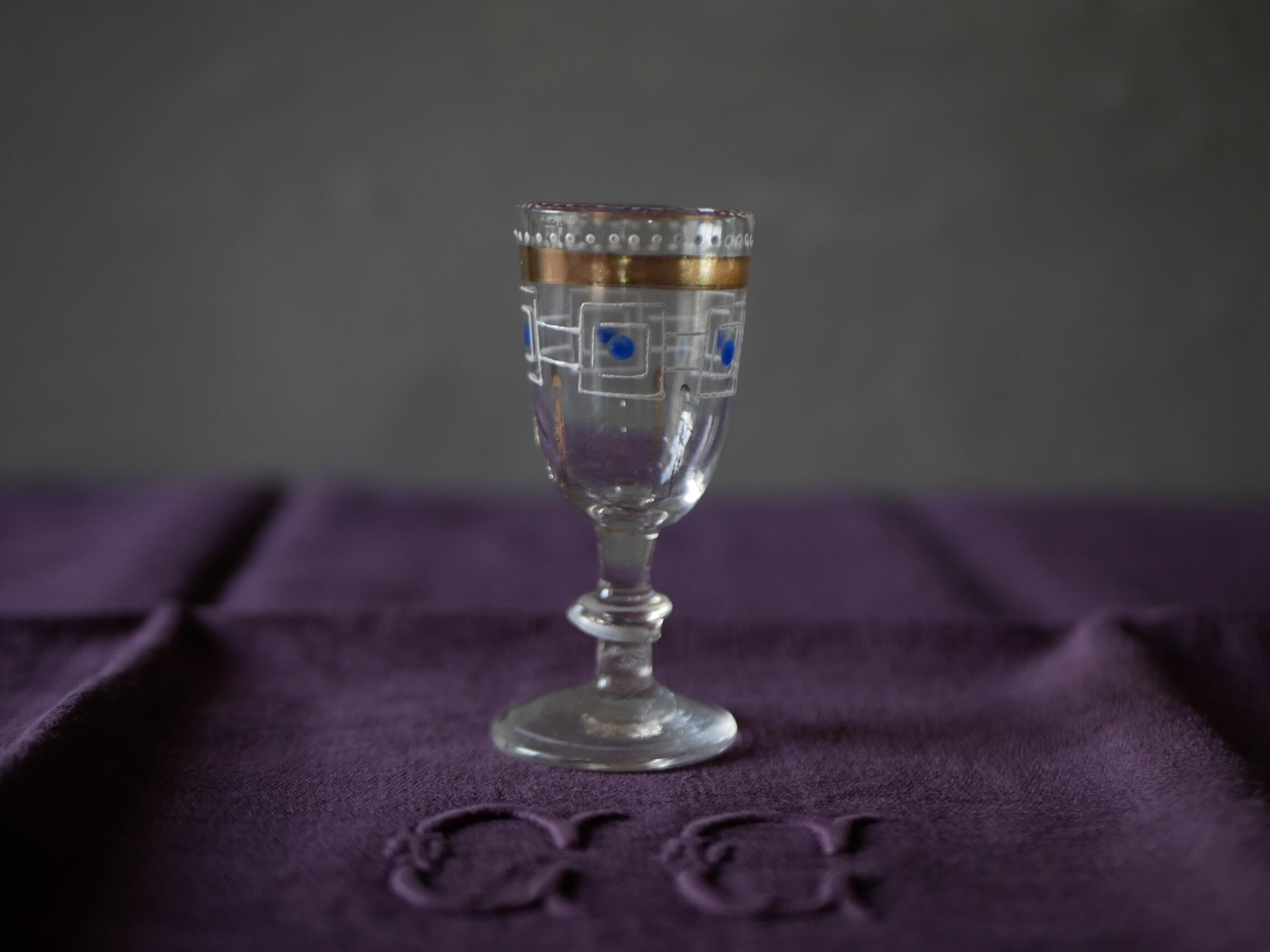 エナメルシリーズ part.4(b) リキュールグラス フランスアンティーク アンティークのある暮らし