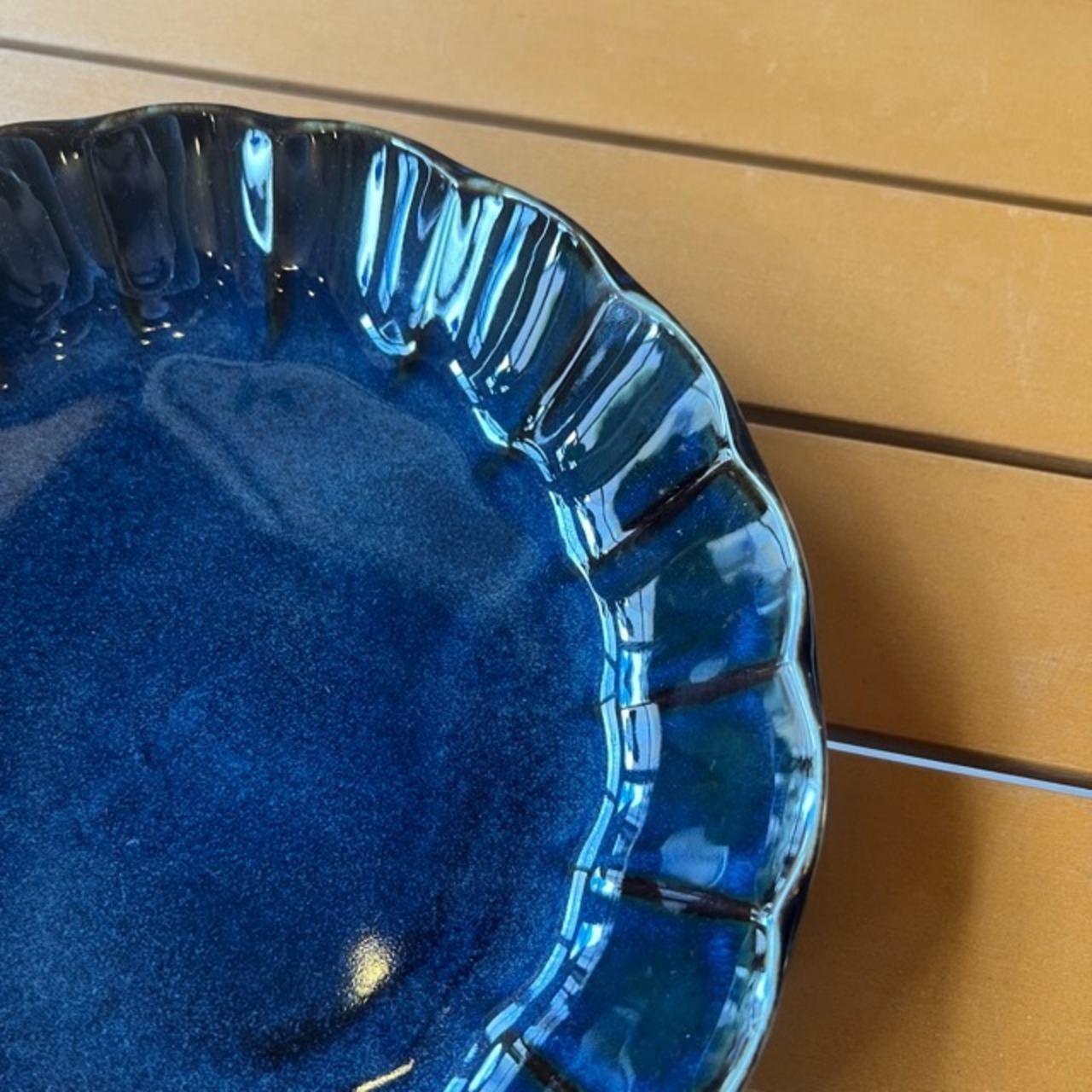 Vintage深皿　Navy　美濃焼　ネイビー　ケーキ皿　ボウル　パスタ皿　深皿　和食器　陶器　織部