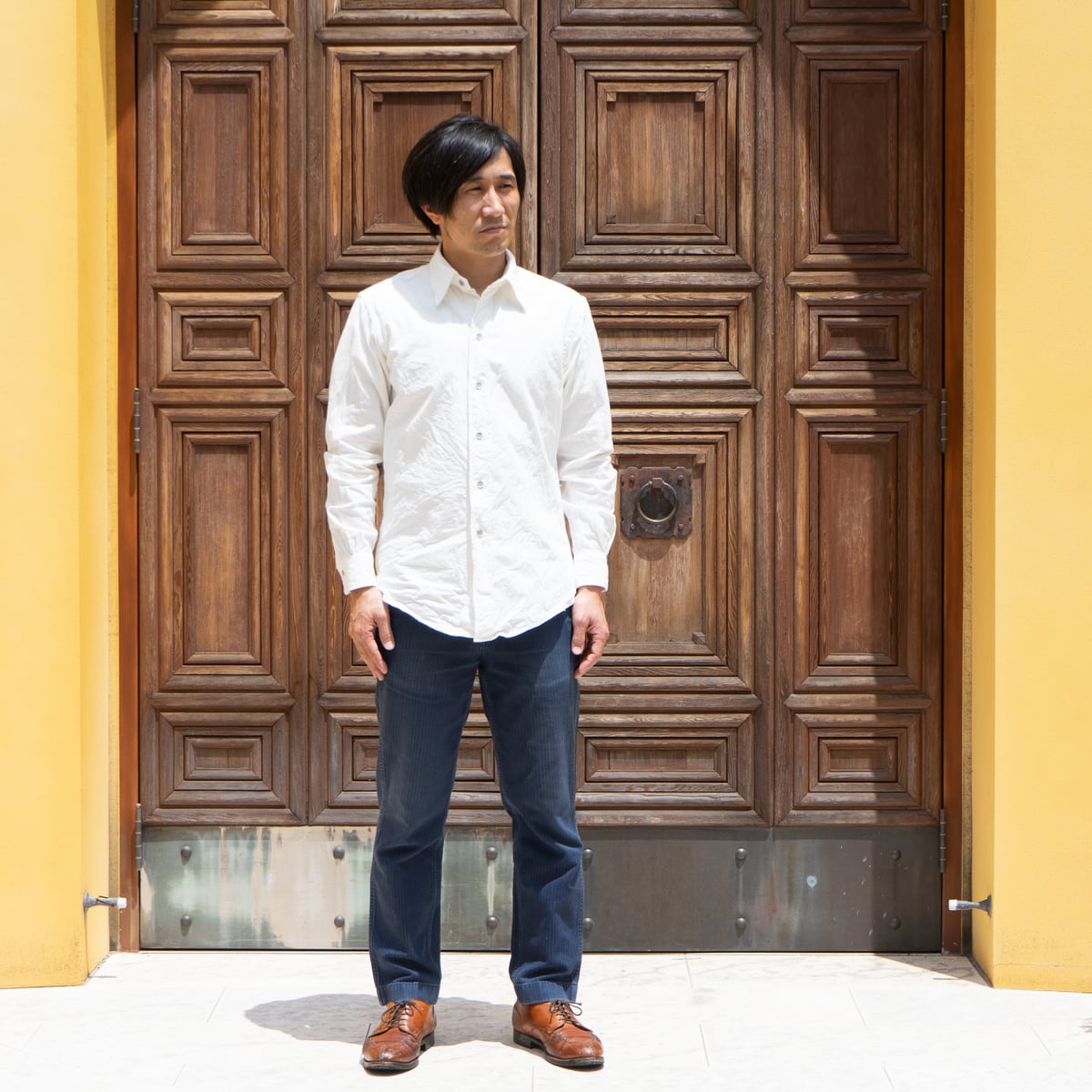 BONCOURA × STRAY SHEEP Limited REGULAR COLLAR SHIRT | STRAYSHEEP 