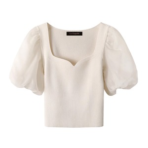 パフスリーブニット　21789