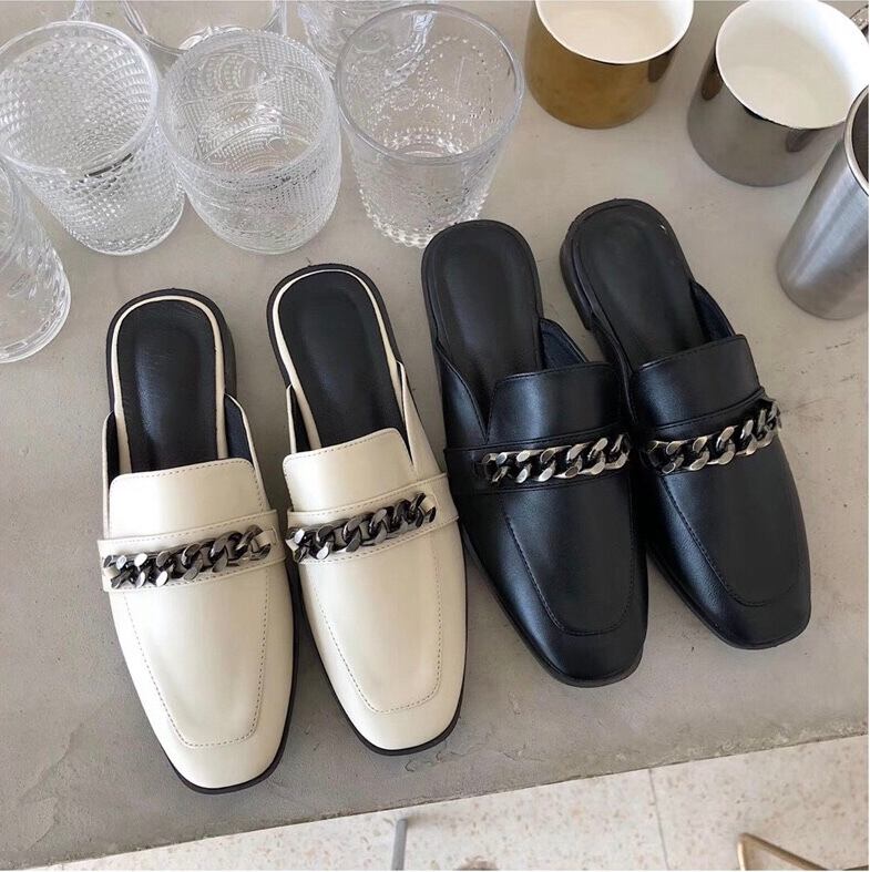 【2color】アンティークチェーンブローファー