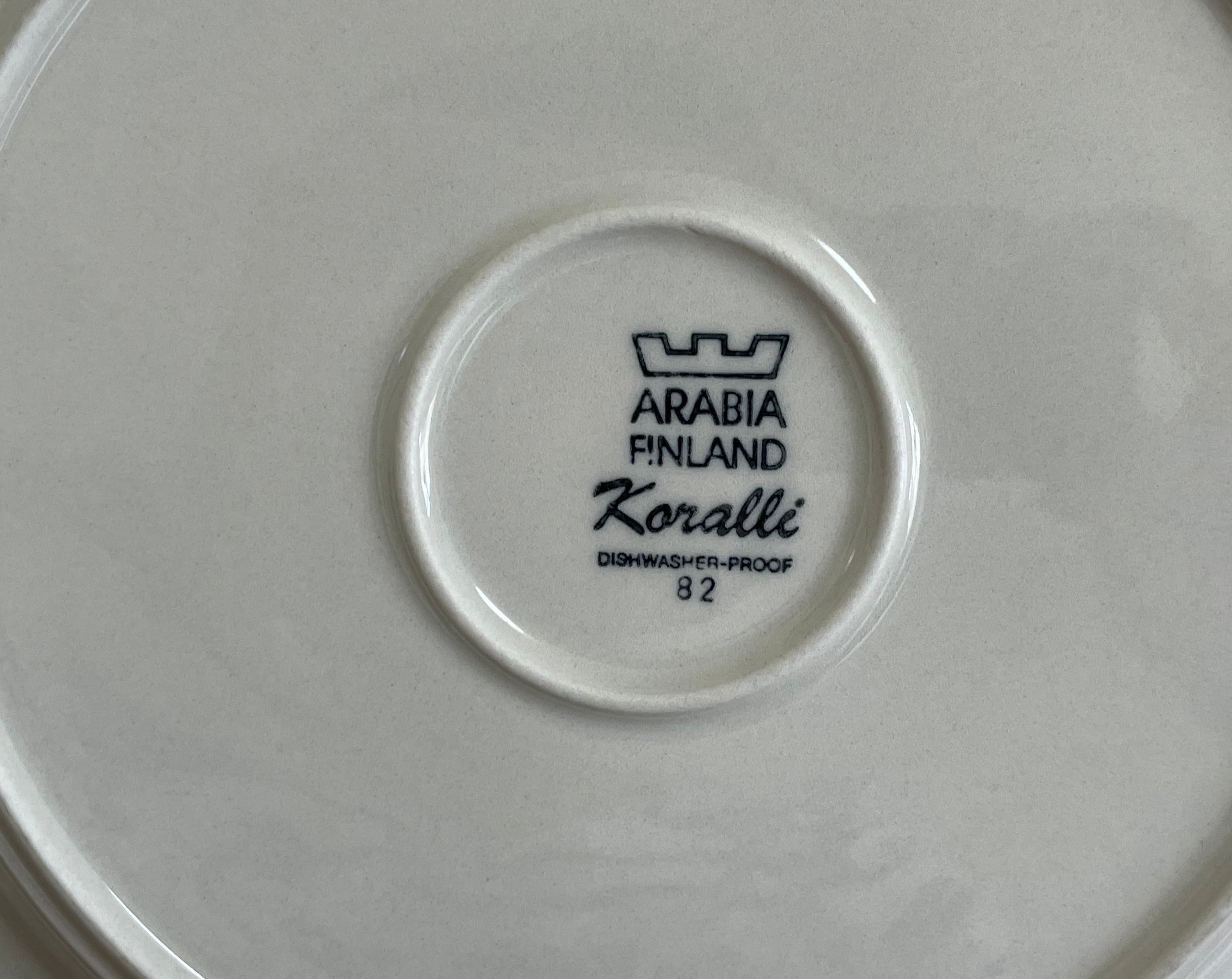 ARABIA アラビア / Koralli コラーリ / プレート25cm No.1285 | Taloni