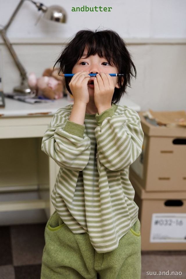 取寄:ANDBUTTER ドキドキボーダーTシャツ※送料無料