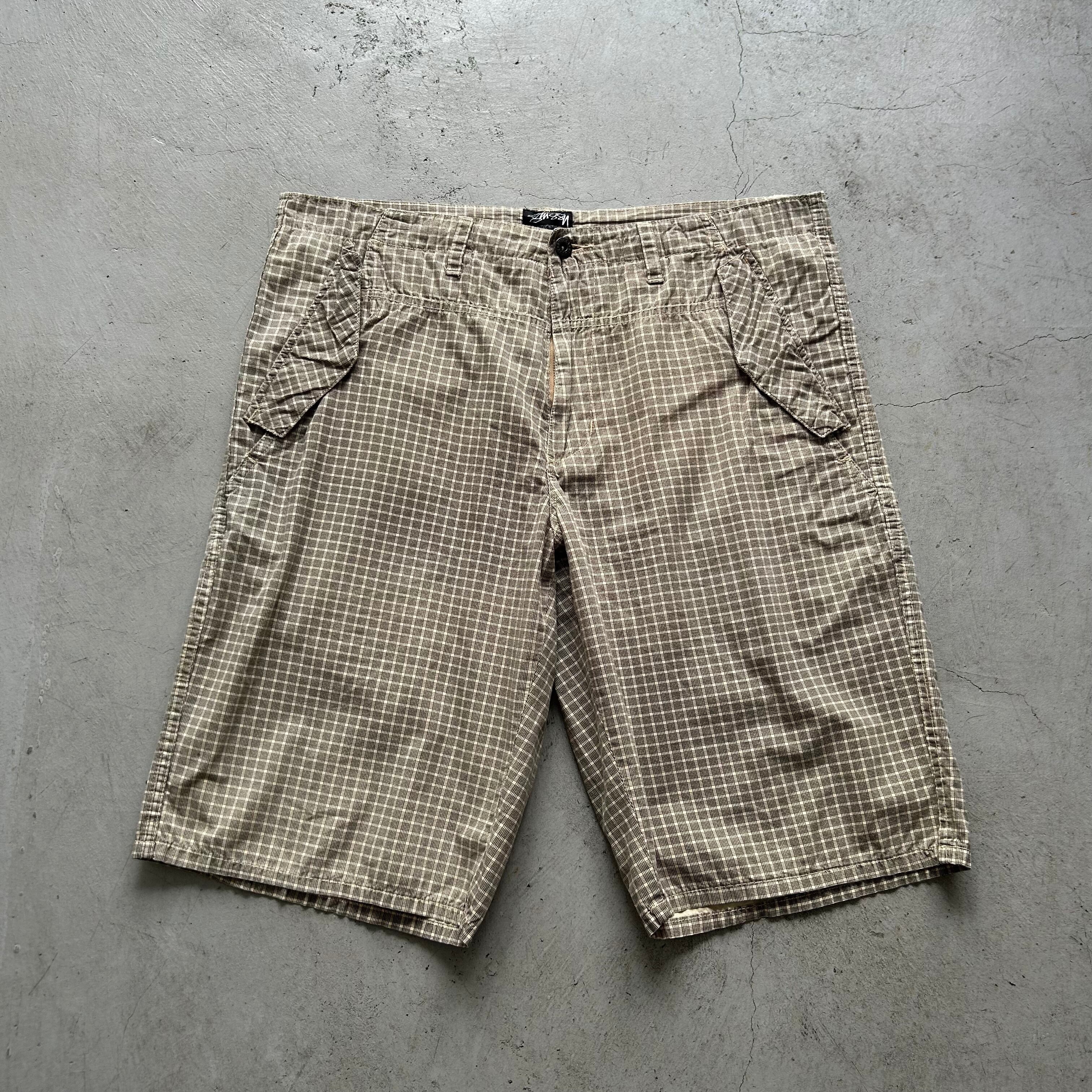 2000s Stussy cotton check shorts【高円寺店】 | What'z up
