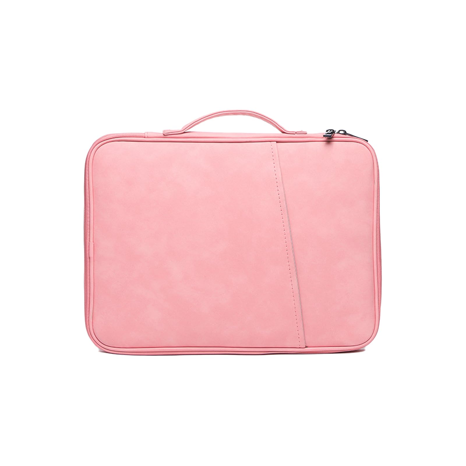 MCZTO iPad 11インチ/10.9インチ/10.5インチ/10.2インチ (Pro/Air) 用 JustFit スリーブケース ApplePencil や充電ケーブル等が収納出来る2つのポケット付 専用設計 PC ラップトップ カバー インナーケースタブレットケース 耐衝撃 撥水加工 軽量 (ピンク(羊巴料), 10.8-11インチ)