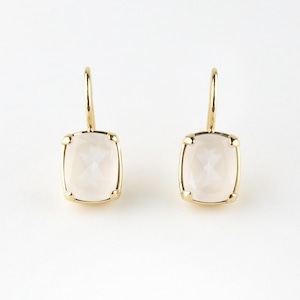 Calm rectangle pierce〈White quartz〉