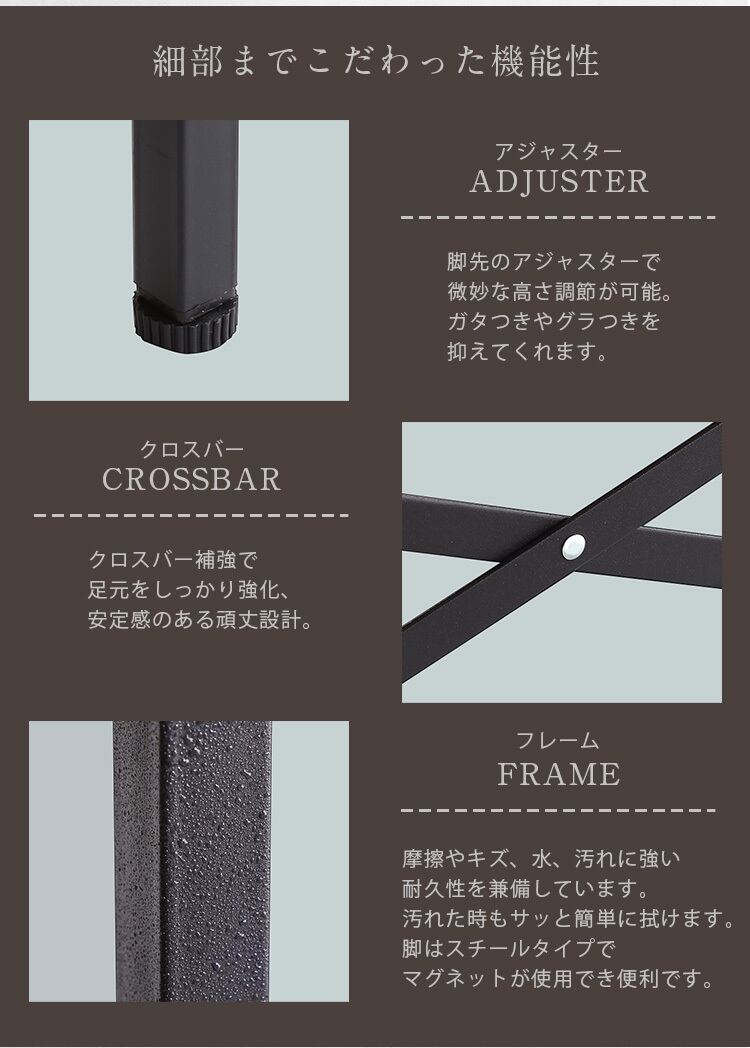 2カラー【ウォールナット】ヴィンテージ風コンパクトデスク＆チェア