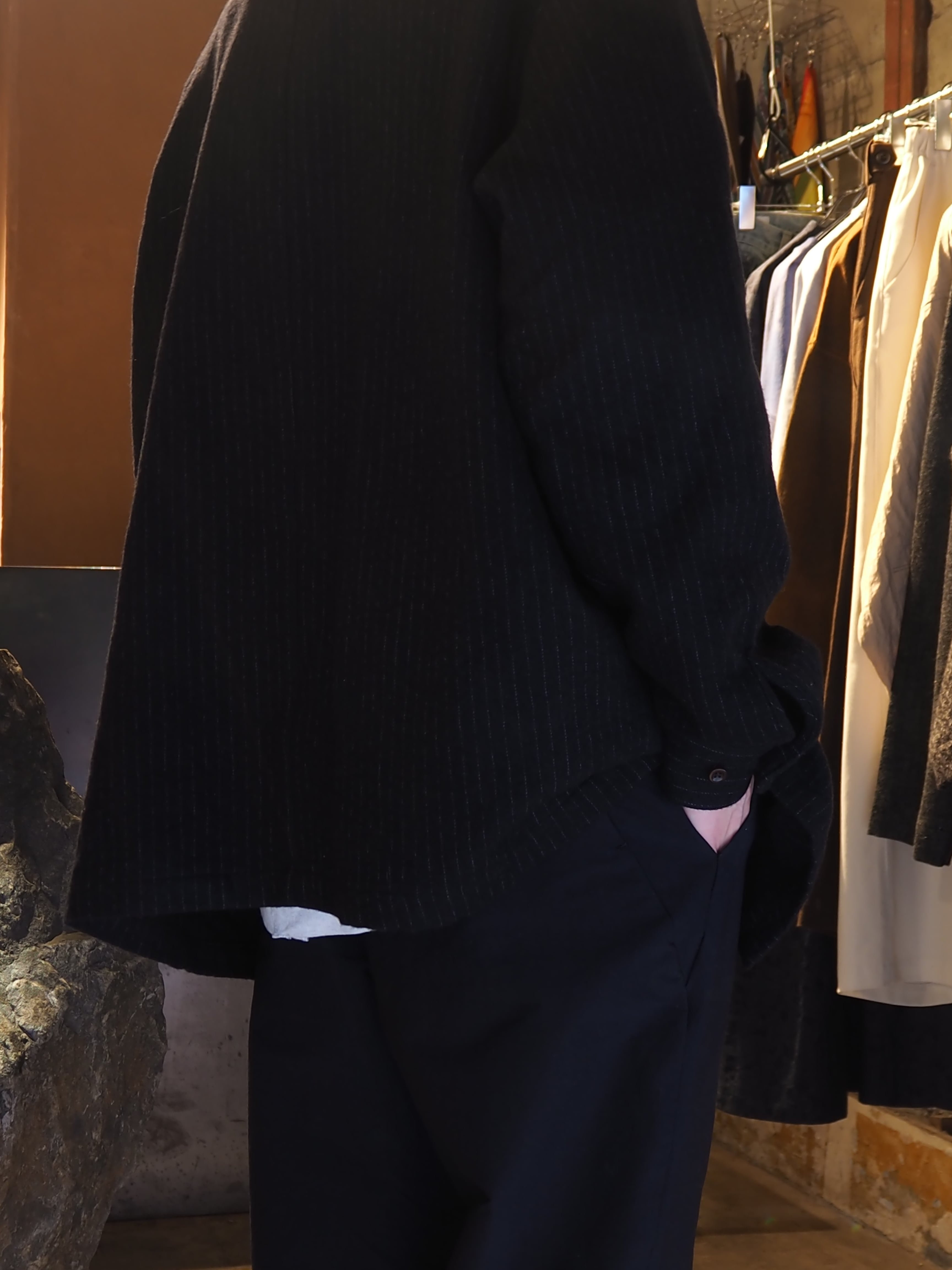 EASY JACKET/ black pin st.【結-yui-】 | はなれ online store