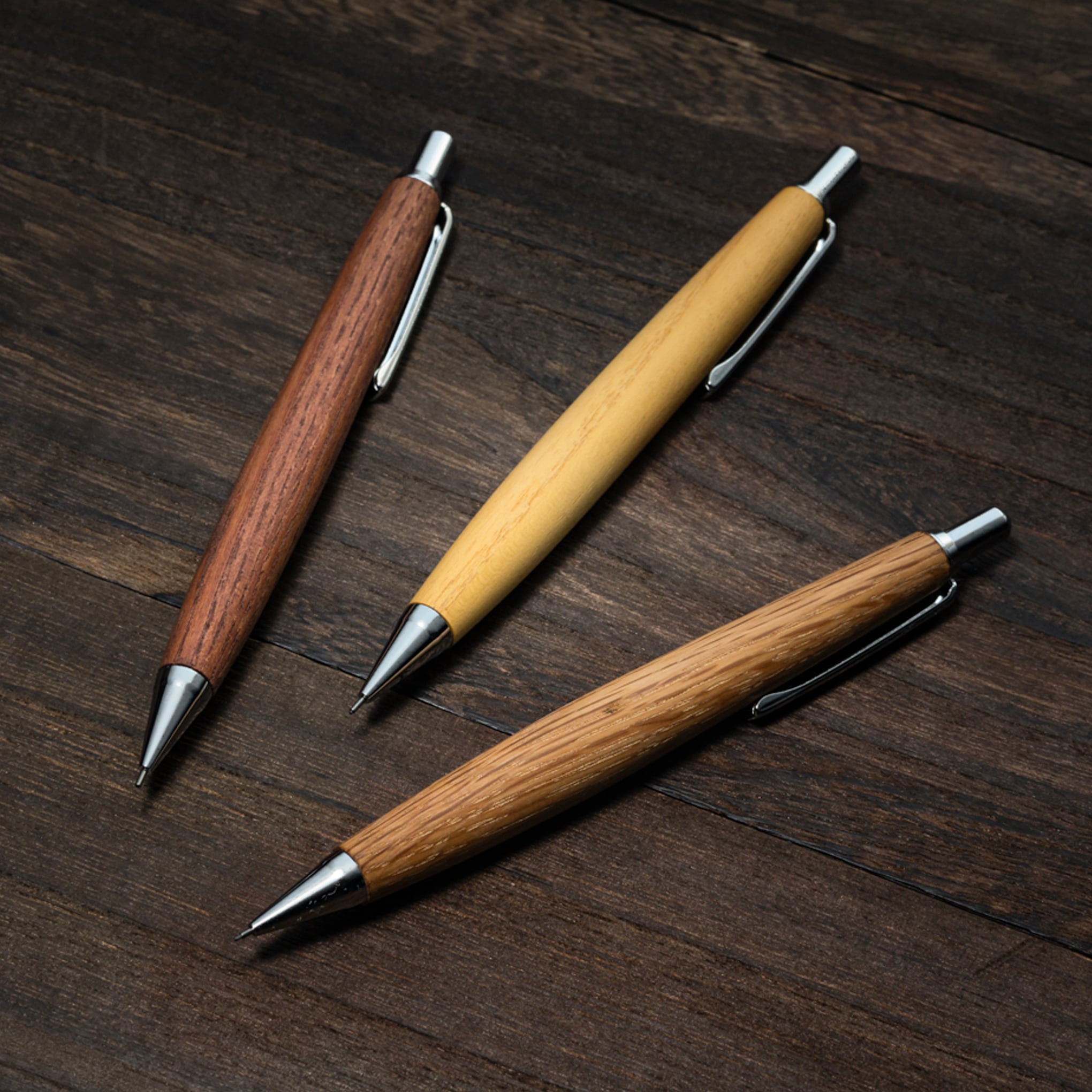 木軸シャープペン “雷電木” 831236 | パピアプラッツBASE店