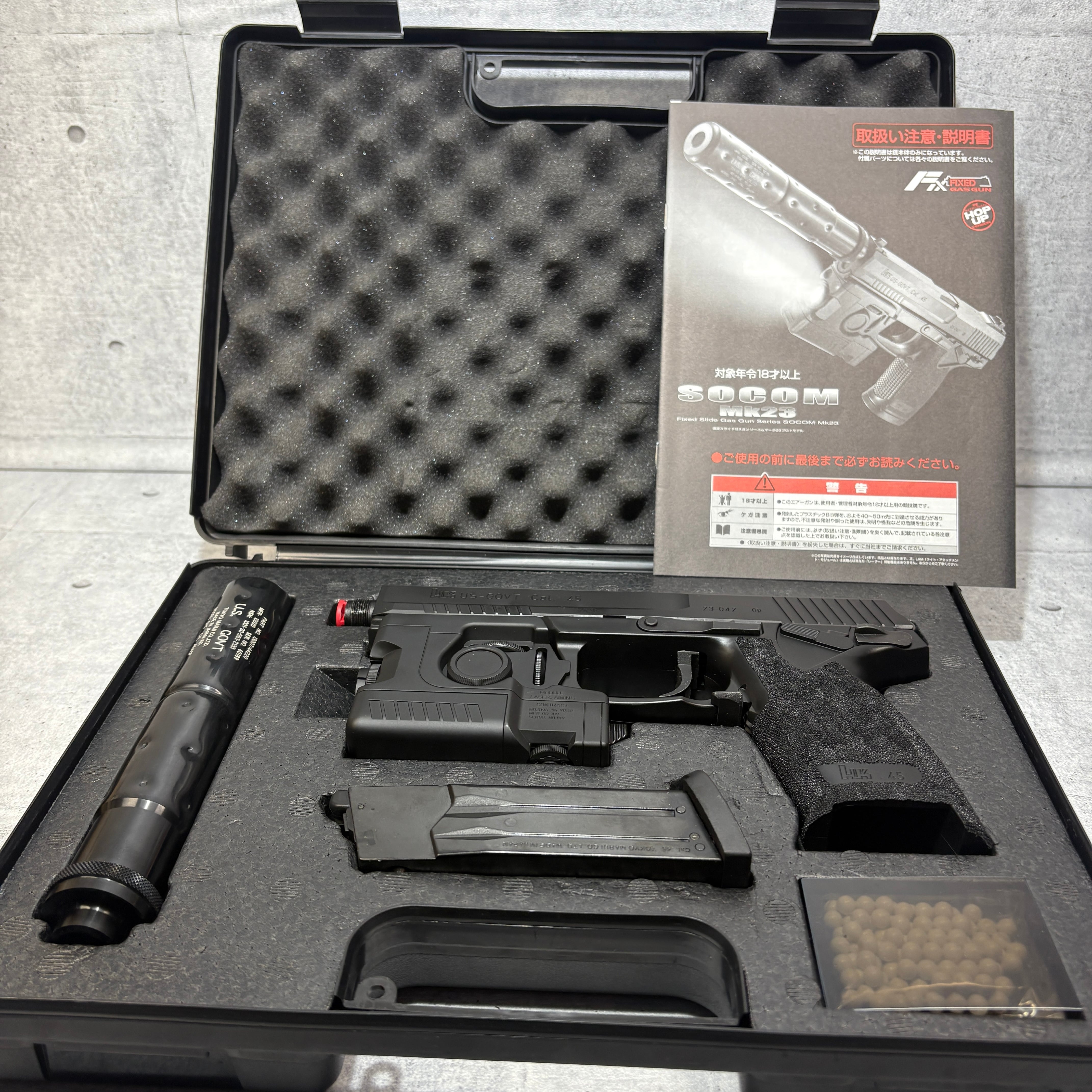 レストア品】美品 custom 東京マルイ SOCOM Mk23 影縫+270