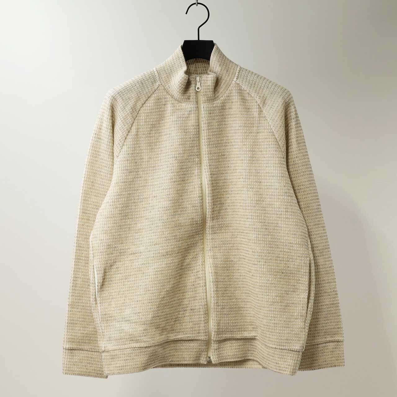 CURLY&Co./WOOL Q/G KNIT DRIVER'S JACKET