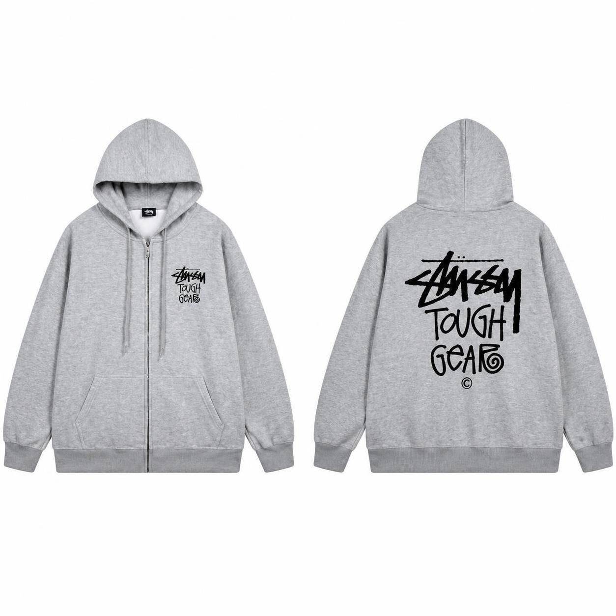 ステューシー ジップアップパーカー TOUGH GEAR ハーフジップパーカー