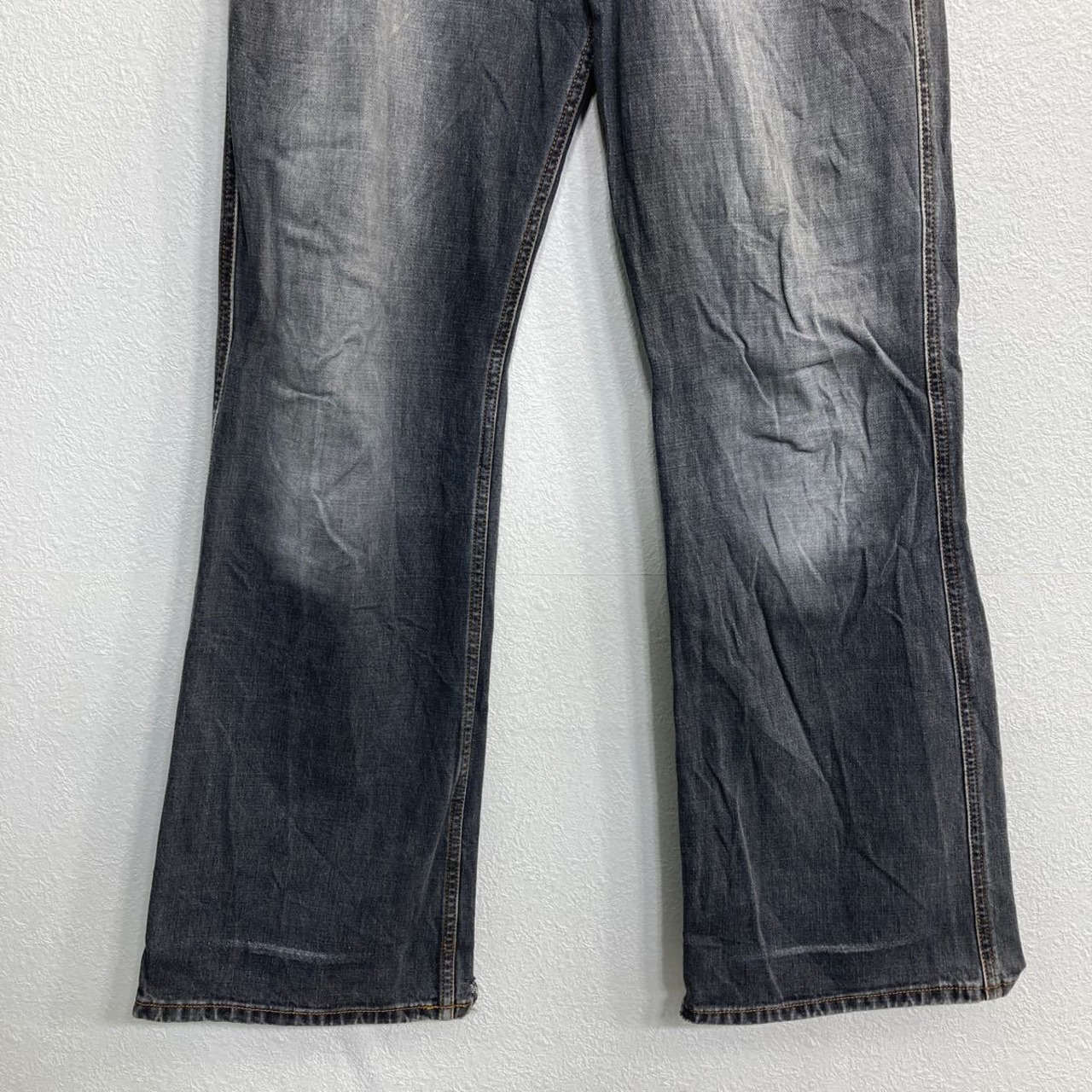 DIESEL デニムパンツ W32 ディーゼル ボタンフライ グレー コットン 