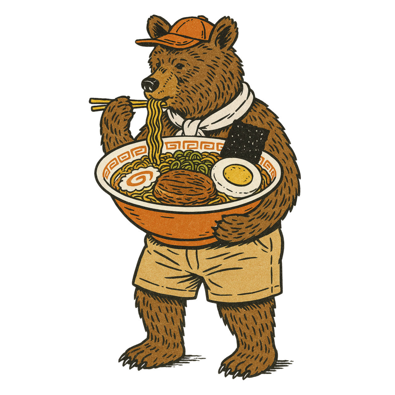 FOOD BEAR 半袖TシャツA0063