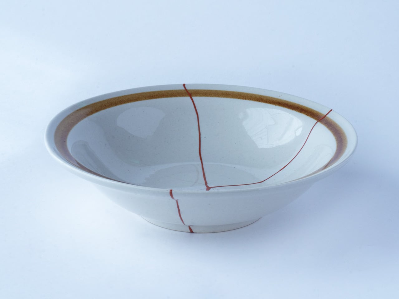 継皿 ライン深皿（オレンジ継ぎ） | KISSAKO