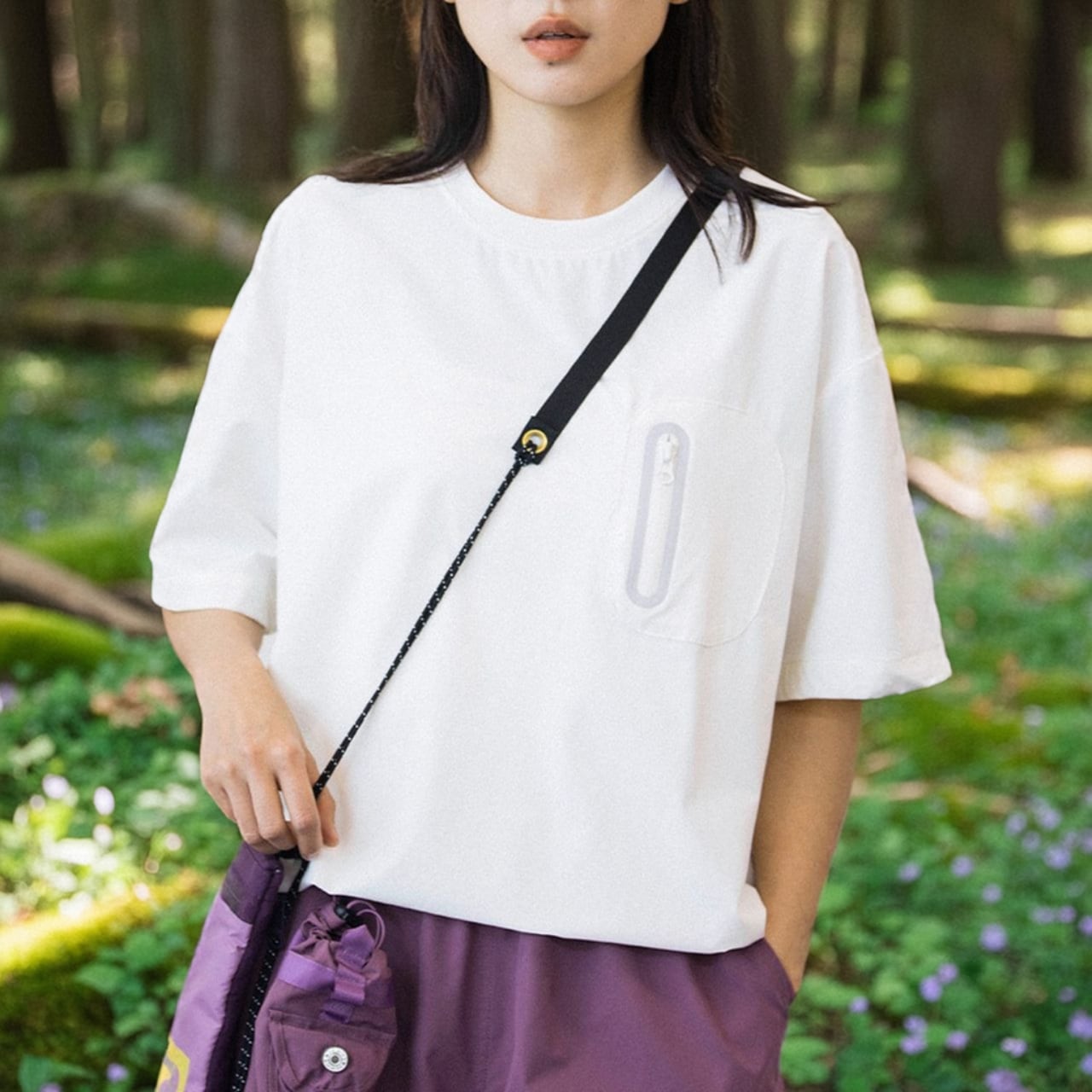 Side Slit Pocket T-Shirt ‐3col‐ A0406