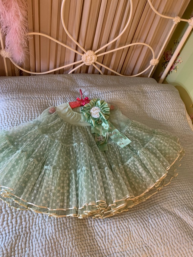 ヴィンテージペチコート ロゼット付 (211114)