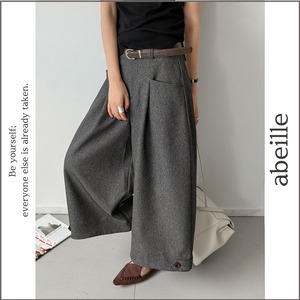cropped tuck wide pants 14763
