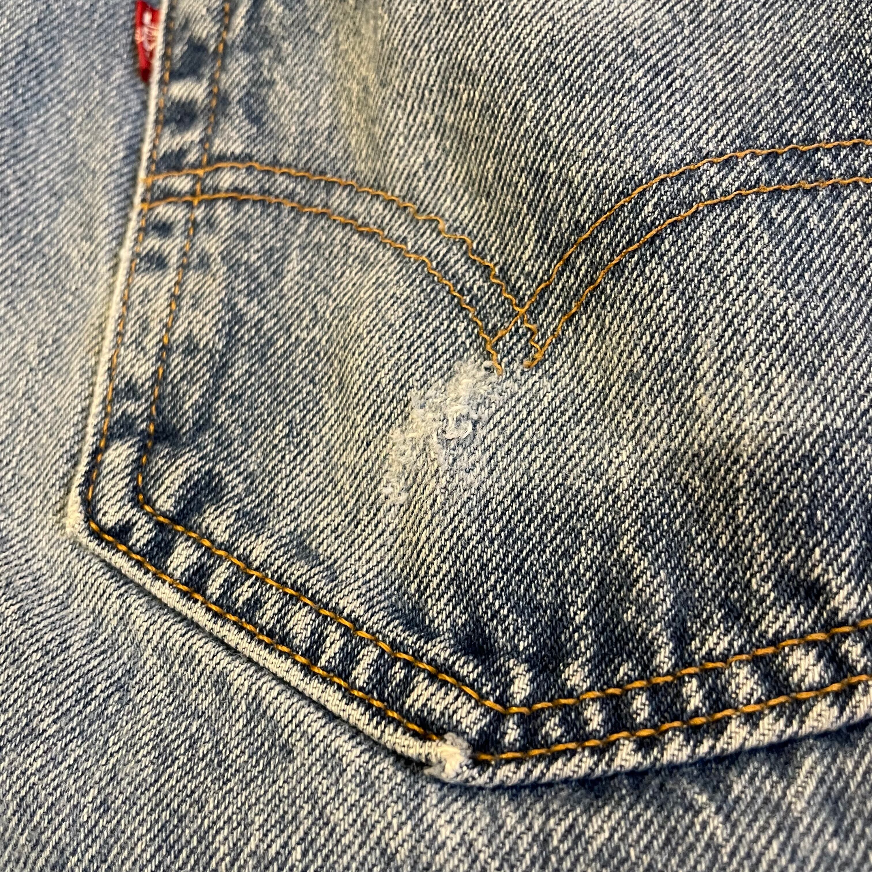 90's Levi's 501 クラッシュデニム Made in USA 表記33×30 | Knot Co. Ltd.