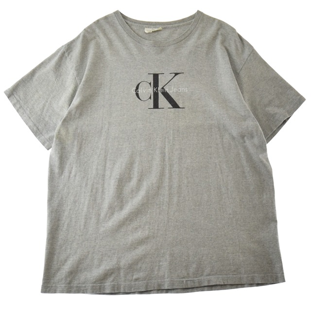 1990's "Calvin Klein" Vintage S/S Print T-shirt Made In USA / 90年代 カルバンクライン  シグネチャーロゴプリントTシャツ USA製 シングルステッチ ヴィンテージ ビンテージ | marron vintage