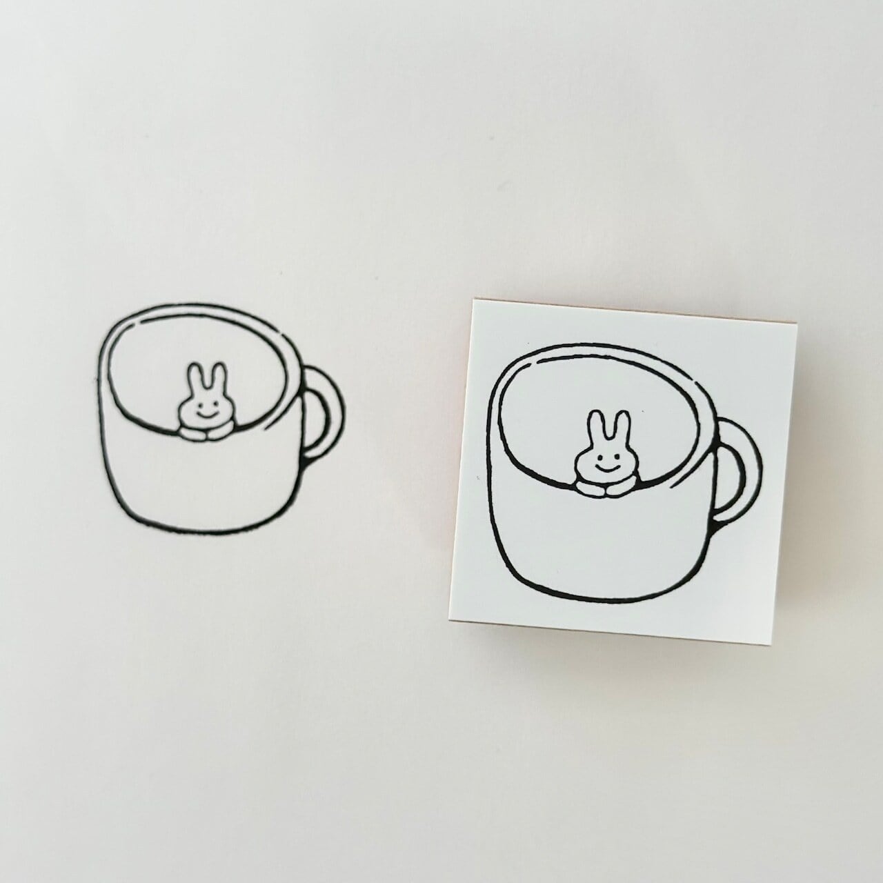 admi CupUsagi ゴムスタンプ ad04