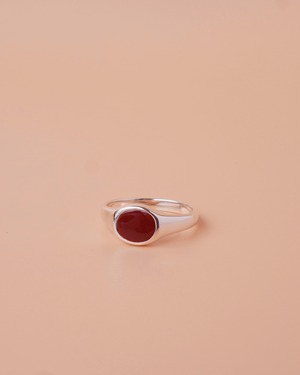 signet stone ring / carnelian
